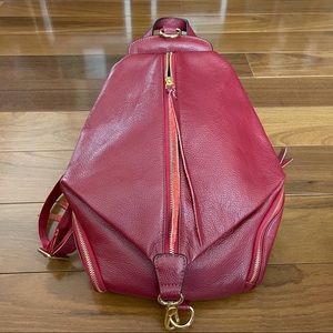 Leather Convertible Backpack Handbag